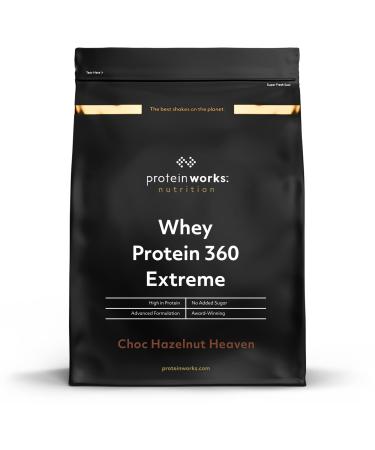 Protein Works - Whey Protein 360 Extreme | Premium Whey Shake | Protein Intake | Premium Protein | 34 Servings | Chocolate-Hazelnuts Paradise | 1.2kg