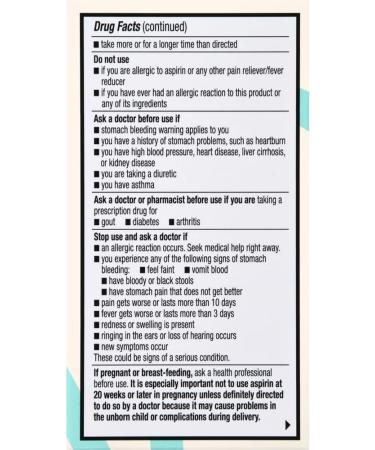 Foster & Thrive Aspirin Low Dose 81 mg Enteric Coated Tablets Doctor Recommended Secondary Prevention of Cardiovascular Disease 300 Coated Tablets (Pack of 2) - Buy Online on GoSupps.com