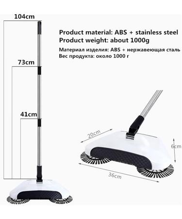 Vacuum Cleaner Broom Broom Manual Sweeper Push Broom dust Collector Floor Marble Cleaning Broom Household Cleaning Tools for Broadleaf Trees and Carpets (Color : 1) (13) - Buy Online on GoSupps.com