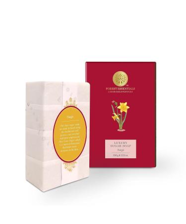 Luxury Ayurvedic Sugar Soap | Forest Essentials Nargis | Handmade Organic Scented Soap for Smooth Skin - Buy Online on GoSupps.com