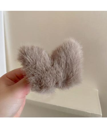 Muloo Butterfly Hair Clip Cute Plush Hair Clips for Thick Hair Grip Hair Clamps for Women Strong Hold Hair Accessories Butterfly Hair Clip Black - Buy Online on GoSupps.com