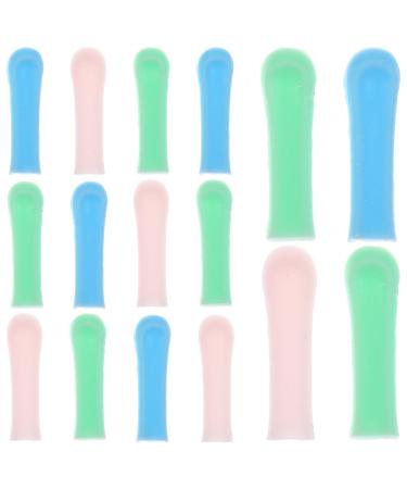 Beaupretty Ear Spoon Tips - 15pcs Silicone Ear Wax Picker Cover Ear Spoon Sleeves Ear Cleaner Replacement Tips Ear Replacement Picks Ear Wax Removal Replacements Accessories