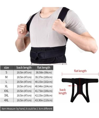 ZUIAI Posture Corrector Back Brace Clavicle Support Stop Slouching Hunching Adjustable Trainer(XL) X-Large B - Buy Online on GoSupps.com