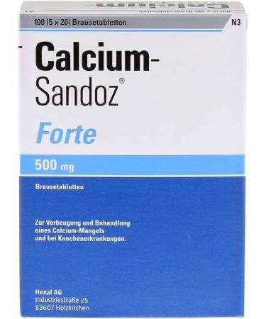 Buy Calcium Sandoz Forte Effervescent Tablets - 5x20 pcs | Fast International Shipping - Buy Online on GoSupps.com
