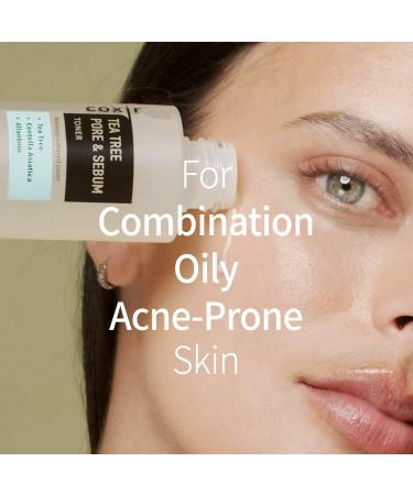 COXIR Tea Tree Pore and Sebum Toner (150 ml / 5.07 oz) Volcanic Water Toner Oil Balance Pore Minimiser Sebum Control - Buy Online on GoSupps.com