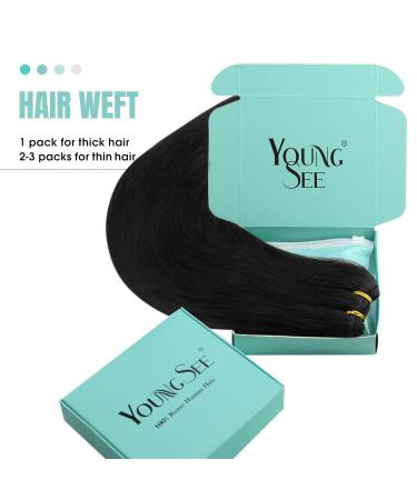 Youngsee Real Hair Whip Extensions 55cm - Premium Weft Hair Extensions for Gorgeous Volume - Buy Online on GoSupps.com