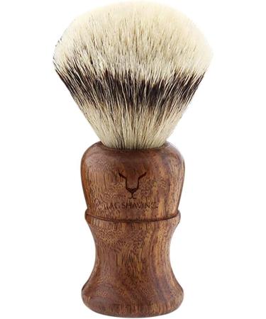 Jag Shaving Razor Brush - Premium Silvertip Roof Hair Sustainable Wooden Handle - Perfect for an Eco-Friendly Shave - Buy Online on GoSupps.com