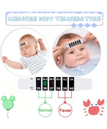 KSJEHW 20-Piece Forehead Thermometer Strips for Kids - Reusable Fever Temperature Stickers & Ear Thermometer Labels for Home & Travel - Buy Online on GoSupps.com