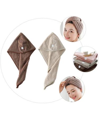 MAGICLULU 2pcs Dry Hair Cap Simple Hair Drying Hat Supple Hair-Drying Caps Absorbent Hair Drying Hat Comfortable Dry Hair Hat Water Absorbent Drying Hat Quick-Drying Hat Hair Drying Caps - Buy Online on GoSupps.com