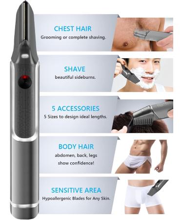 Men's Body Hair Trimmer - Neck Back & Beard Cutting Tools | Self Haircut Shavers as Seen on TV - Buy Online on GoSupps.com