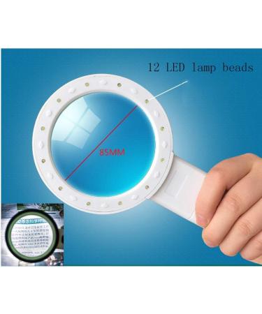 Glass with Lamp 30 Times 100MM Repair Handheld Magnifier Old Reading Black Made in China - Buy Online on GoSupps.com