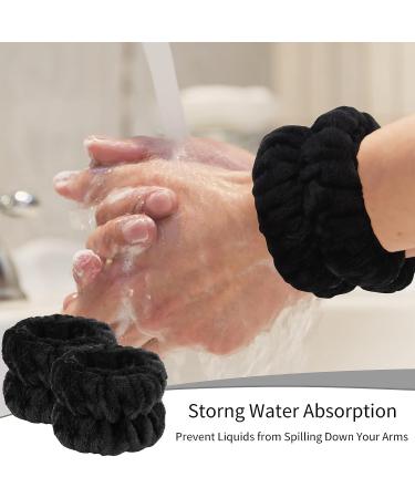 6 PCS Spa Headband & Wristband Set | Makeup Headband & Towel Scrunchies | Skincare & Sleepover Party Supplies for Girls | Prevent Spills - Buy Online on GoSupps.com
