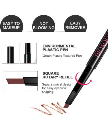 SENXILLER Eyebrow Grooming Kit - Razor, Pencil, Brush, Scissors, Tweezers, Stencil & Mirror for Men and Women - Buy Online on GoSupps.com