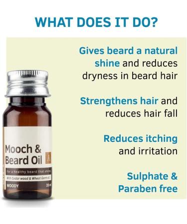 Ustra Woody Mooch and Beard Oil - 35 ml (Set of 2) - Buy Online on GoSupps.com