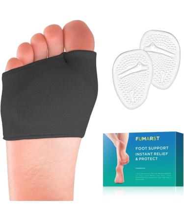 Metatarsal Sleeve Pads with Soft Gel Fabric - Forefoot Compression Socks for Pain Relief - Buy Online on GoSupps.com