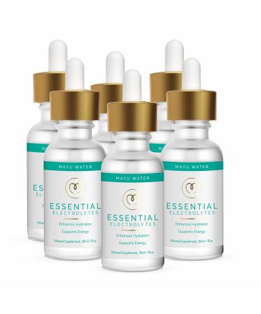 MAYU, Concentrated Electrolyte Drops (6-30 mL), Restores Vital Electrolytes & Stamina, 494 Electrolytes/Serving + 67 Trace Minerals, Tested for Heavy Metals, No Additives, Purest Sources, w/Magnesium