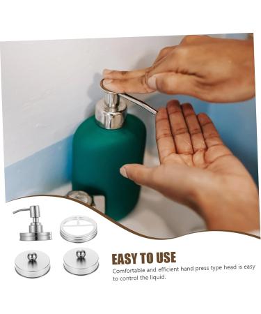 Buy Zerodeko 5 Sets Metal Mouth Covers & Rustic Home Accessories | Soap Foam & Lotion Storage Ideal for Modern Homes - Buy Online on GoSupps.com