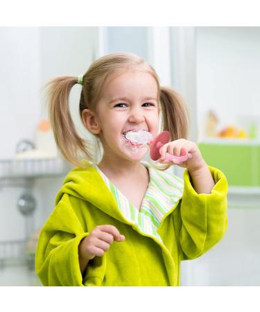 JoujouFly 2 Pack Toddler U-Shaped Toothbrush for Ages 2-6 with Storage Cup - Pink & Blue - Buy Online on GoSupps.com