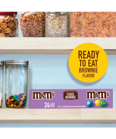 M&M'S Fudge Brownie Singles Size Chocolate Candy  1.41 oz. 24-Count Box - Buy Online on GoSupps.com