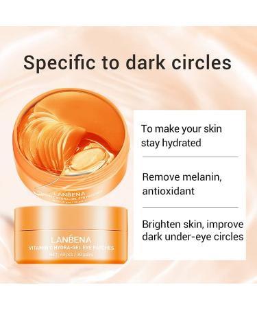 30 Pairs Collagen Under Eye Mask Patches - Reduce Puffy Eyes, Dark Circles & Wrinkles - Moisturizing Eye Treatment for Brighter Skin - Vitamin C Infused - Buy Online on GoSupps.com