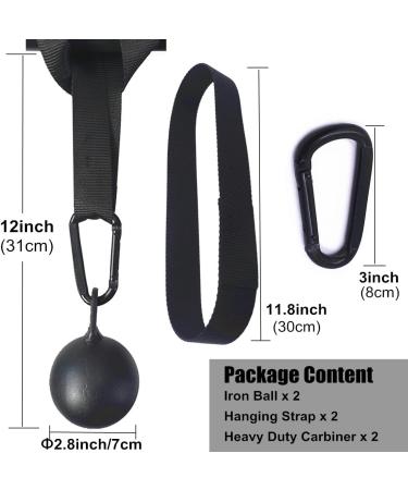 Mountain Pull Up Grips Set with Hanging Straps and Carabiner | Finger Strengthener for Forearm, Biceps, Ninja Warrior Training - Buy Online on GoSupps.com