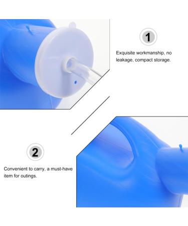 ICEMOB Pee Bottle for Men with 1.6M Hose Portable Urinals for Men Mens Urine Bottles Spill Proof for Beds Wheelchair Car Travel Reusable 2000Ml Create The Perfect Experience for You - Buy Online on GoSupps.com
