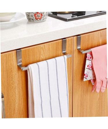 Cabilock 1pc Cabinet Door Hook Wall Mounted Shelves for Storage Wall Towel Storage Rack Kitchen Rack Metal - Buy Online on GoSupps.com