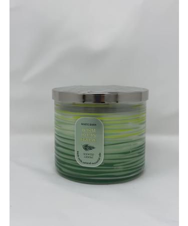 Warm Ocean Breeze 3 Wick Candle 14.5 oz / 411 g Made with Natural Essential Oil