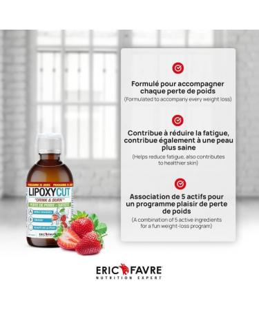 LIPOXYCUT VEGAN SATIETE - Boisson Minceur - Shake Drink & Burn - Br le Graisse - Shake Perte de Poids - Formule Perte de Poids - Eric Favre - Buy Online on GoSupps.com