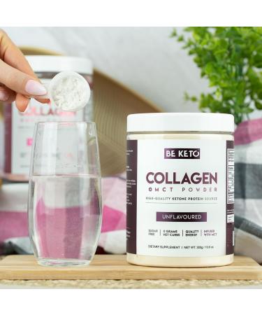 Be Keto Keto Collagen + MCT Oil Unflavored 300g Ketogenic and PaleoFriendly Hydrolyzed GrassFed Beef Collagen - Buy Online on GoSupps.com