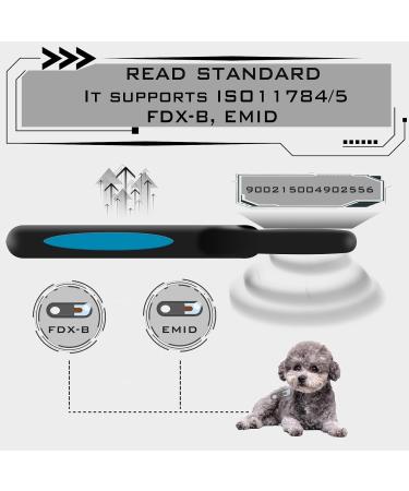 Smoostart Bluetooth Pet Microchip Scanner - Dog & Cat Chip Reader with 500 Historical Records - Check & Upload to Computer/Mobile - Multifunctional Black Chip Chipper - Buy Online on GoSupps.com