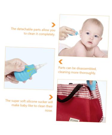 Toddler Suction Plates Set | Baby Nose Sucker & Mucus Cleaner | Booger Remover for Kids | Nasal Aspirator & Snot Cleaner - Buy Online on GoSupps.com