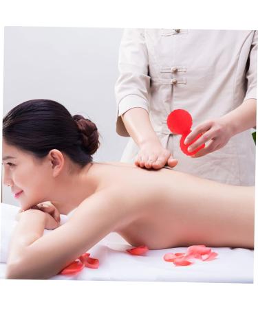 Garneck Yoga Massage Ball - Double Lacrosse Fascia Roller & Vibration Peanut Foot Massager (12x6.3cm Red) for Muscle Relief - Buy Online on GoSupps.com