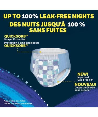 Goodnites Boys Bedwetting Night Time Underwear Goodnites Size Extra Large 28 Ct (95-140+ lb.) Extra Large XL (28 Count) - Buy Online on GoSupps.com