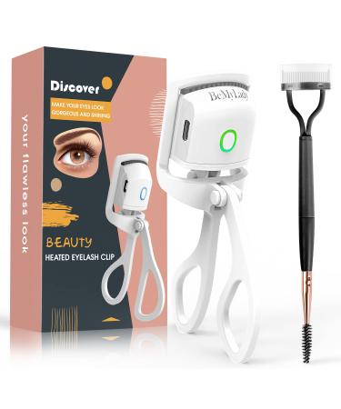 Electric Eyelash Curler with Pad (ABS-White+Black)