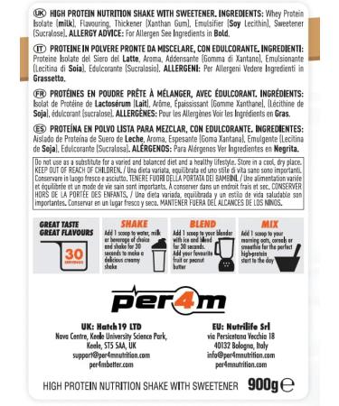 Per4m Zero Isolate 900g White Chocolate - Buy Online on GoSupps.com