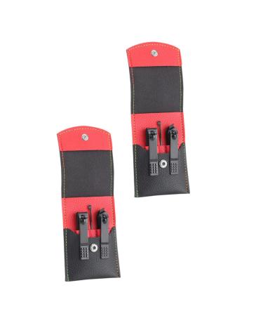 Ipetboom 2 Sets Nail Scissors Set Nail Cutters Household Cleaning Tools Cuticle Remover Ear Cleaning Scoop Ingrown Toenail Tools Nail Care Cosmetic Earplugs Stainless Steel Travel