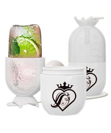 Matic Ice Roller for Face to Enhance the Glow & Tighten Skin Naturally Leak Proof Crown Shape Design Ice Face Roller for Beauty & Skincare Gift for Women White 1.0 Count