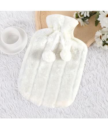 MAIES Hot Water Bottles - Removable Plush Cover Cold Resistant Faux Fur Fleece | Premium Heat & Comfort - Buy Online on GoSupps.com