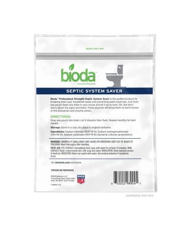 Bioda Septic System Saver 6-Pack - Professional Strength for 6-Months - Buy Online on GoSupps.com