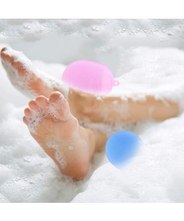 Silicone Body Brush Set - 2 Peeling Gloves for Spa Massage & Facial Cleaning | Perfect Shower Scrubber for Body Cleaning - Buy Online on GoSupps.com