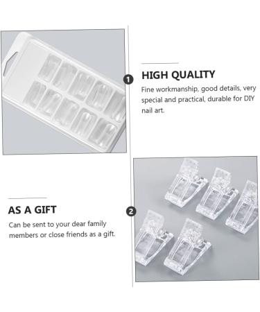 DRESSOOS 1 Set nail extension set False Nail Tips fake nail tips picker coffin nail forms Extension Dual Nail Builder Fake Nails fake fingernails dual ended brush tool set plastic crystal - Buy Online on GoSupps.com