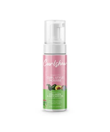 ORS Olive Oil Curlshow Curl Style Mousse Infused with Collagen & Avocado Oil for Strength & Length  Alcohol Free (7.0 oz)