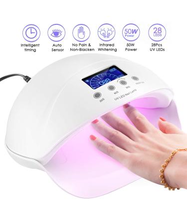 SH-RuiDu LED Nail Dryer | 50W UV Nail Lamp with 3 Timer Settings for Gel Nail Polish - Fast & Efficient Curing - Buy Online on GoSupps.com