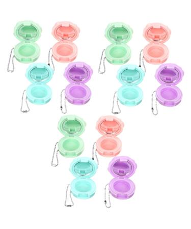 FRCOLOR Set of 12 Round Eyeshadow Boxes - Round Eyeshadow Storage Boxes - Cosmetic Storage Boxes - Lipstick Case - Cosmetic Patterned Case