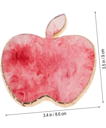  Healvian Healvian Unique Resin Nail Art Palette with Gold Rim Presentation Tray for Nail Artists Pale Red - Buy Online on GoSupps.com