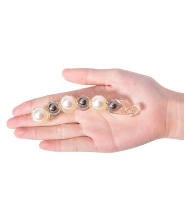 DEEKA 6 PCS Pearl Hair Clips - Banana Clips & Jaw Clips for Women & Girls | 4.1 Inch Rhinestone Barrettes - Buy Online on GoSupps.com