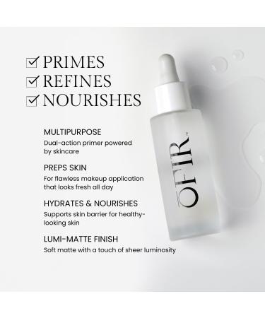 OFIR Barrier Drops Hydrating Primer Serum for Women | Brightening Vitamin C Face Serum with Lumi Vegan Texture | Lightweight Skin Enhancer for Daily Glow | Daily Base Primer | 1 FL OZ Bottle - Buy Online on GoSupps.com