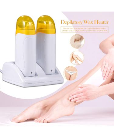 Double Wax Heating Roll On Waxing Device - WaxPatron Depilation Set with 100PCS Depilatory Paper for Men & Women | International Shipping Available - Buy Online on GoSupps.com