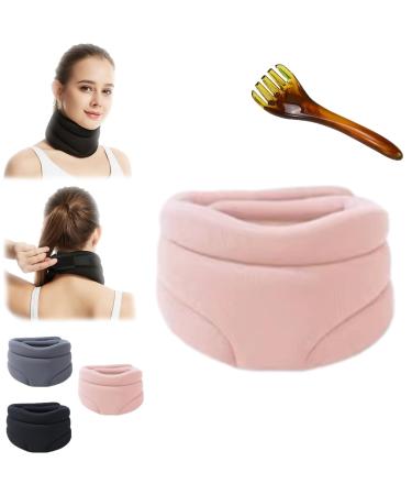 Healthy Lab Co Cervicorrect Neck Brace Cervicorrect Neck Brace by Healthy Lab Co Healthy Lab Co Neck Brace Neck Brace for Snoring Neck Brace for Men Women (Pink)